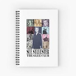 Sue Sylvester Taylor Swift Eras Spiral Notebook