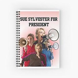 Glee's Sue Sylvester for President Spiral Notebook