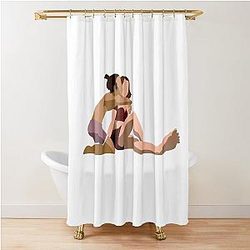 Suki & Sokka on the Beach Shower Curtain