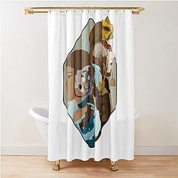Avatar The Last Airbender, Katara and Suki Art Shower Curtain