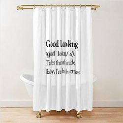 Suki Waterhouse Aesthetic Lyrics Shower Curtain