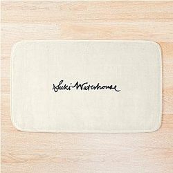 Suki Waterhouse Handwritten Black Logo Bath Mat