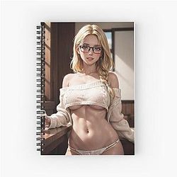 Anime Pin Up Girl: Suki Tanaka Spiral Notebook