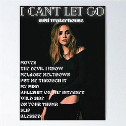 Suki Waterhouse I Can't Go Poster