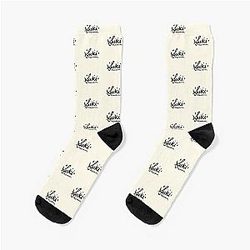 Suki Waterhouse Sparkle Black Logo Socks
