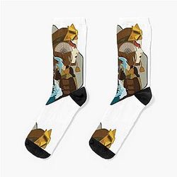 Avatar The Last Airbender Suki and Katara Art Socks