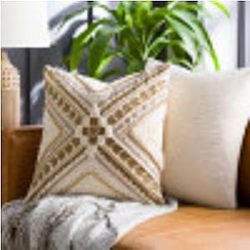 Artistic Weavers Suki Pillow, H 20" W, Tan