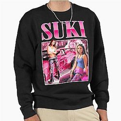 Suki Y2K Vintage Retro Design Pullover Sweatshirt