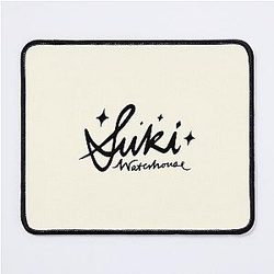 Suki Waterhouse Sparkle Handwritten Black Logo Mousepad
