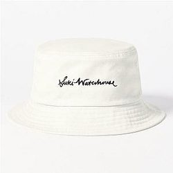Suki Waterhouse Handwritten Black Logo Bucket Hat