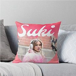 Suki Waterhouse Throw Pillow