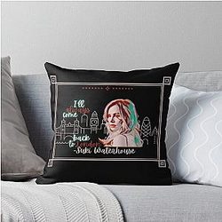 Suki Waterhouse Back to London Throw Pillow