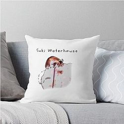 Suki Waterhouse Throw Pillow