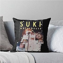Suki Waterhouse Merch Throw Pillow