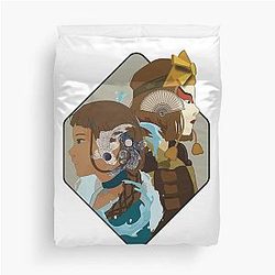Avatar The Last Airbender Suki and Katara Art Duvet Cover