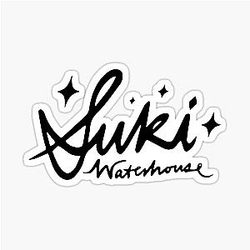 Suki Waterhouse Sparkle Black Logo Sticker