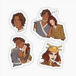Sokka and Suki Sticker Set