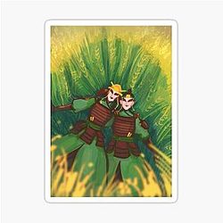 Sokka and Suki Sticker