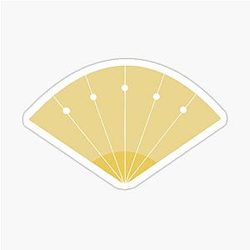 Avatar Suki Kyoshi Warrior Fan Sticker