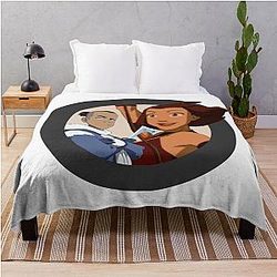 Suki and Sokka Throw Blanket