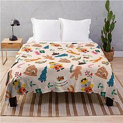 Aussie Christmas by Suki McMaster Throw Blanket