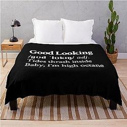 Suki Waterhouse Aesthetic Black Blanket