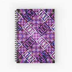 Sullivan King Festival Fanart Pink Tie Dye Spiral Notebook