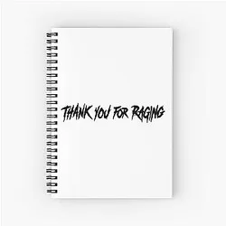 Sullivan King Merch Raging Spiral Notebook