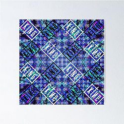 Sullivan King Blue Tie Dye Fan Art Poster