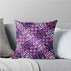 Sullivan King Festival Fanart Pink Kaleidoscope Tie Dye Throw Pillow