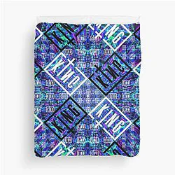 Sullivan King Blue Tie Dye Fan Art Duvet Cover