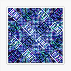 Sullivan King Blue Tie Dye Fan Art Sticker