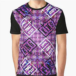 Sullivan King Festival Fanart Pink Kaleidoscopic Tie-Dye Graphic T-Shirt