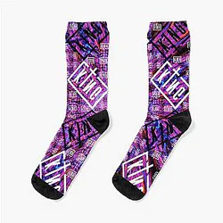 Sullivan King Festival Fan Art Pink Tie Dye Socks