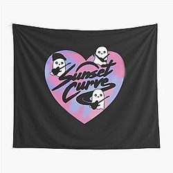 Sunset Curve Logo Tapestry