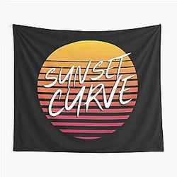 Sunset curve band Tapestry