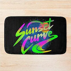 Vintage Retro Curve Bathroom Mat
