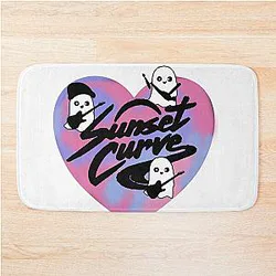 Sunset Curve Logo Reggie Bath Mat