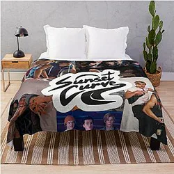 Sunset Curve Collage from Jatp Throw Blanket