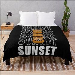 Sunset Curve Logo Blanket