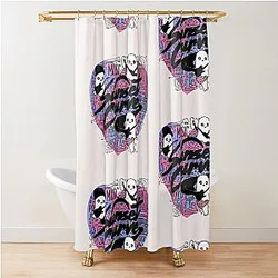 Sunset Curve Logo Luke Reggie Shower Curtain