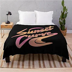 Sunset Curve Throw Blanket