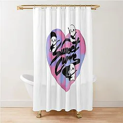Sunset Curve Logo Shannon Alex Reggie Shower Curtain