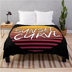Sunset Curve Band Throw Blanket
