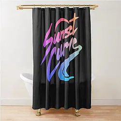 Julie and the Phantoms Sunset Curve Logo Essential T-Shirt Shower Curtain