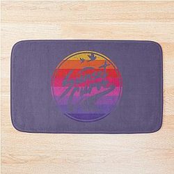 Sunset Curve T-Shirt and Bath Mat