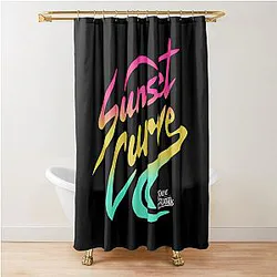 Sunset curve shirt, Julie and The Phantoms, Shower Curtain