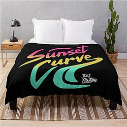 Sunset curve shirt, Julie and the Phantom band Throw Blanket