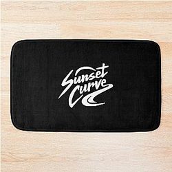Sunset Curve HD Logo Bath Mat