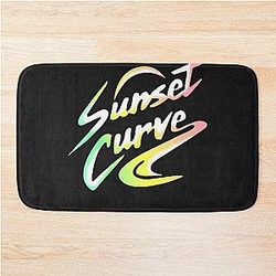 Sunset curve classic t shirt Bath Mat